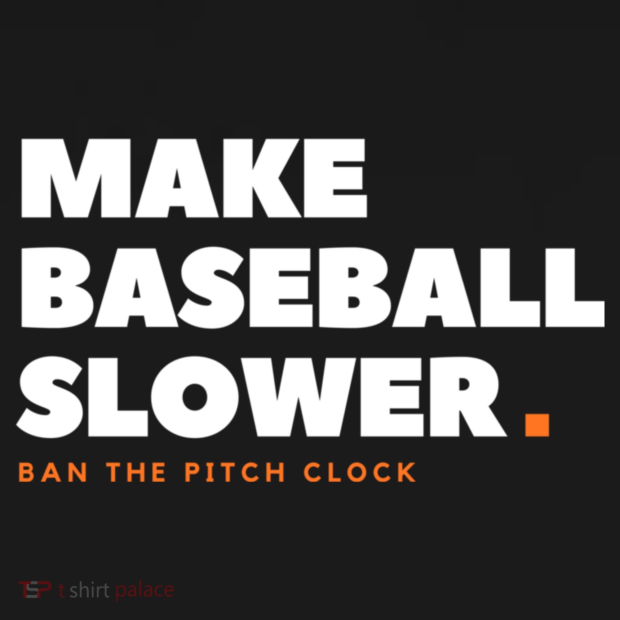 MAKE BASEBALL SLOWER Ban The Pitch Clock Humor Funny Ornament