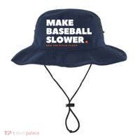 MAKE BASEBALL SLOWER Ban The Pitch Clock Humor Funny Bucket Hat thumb 0