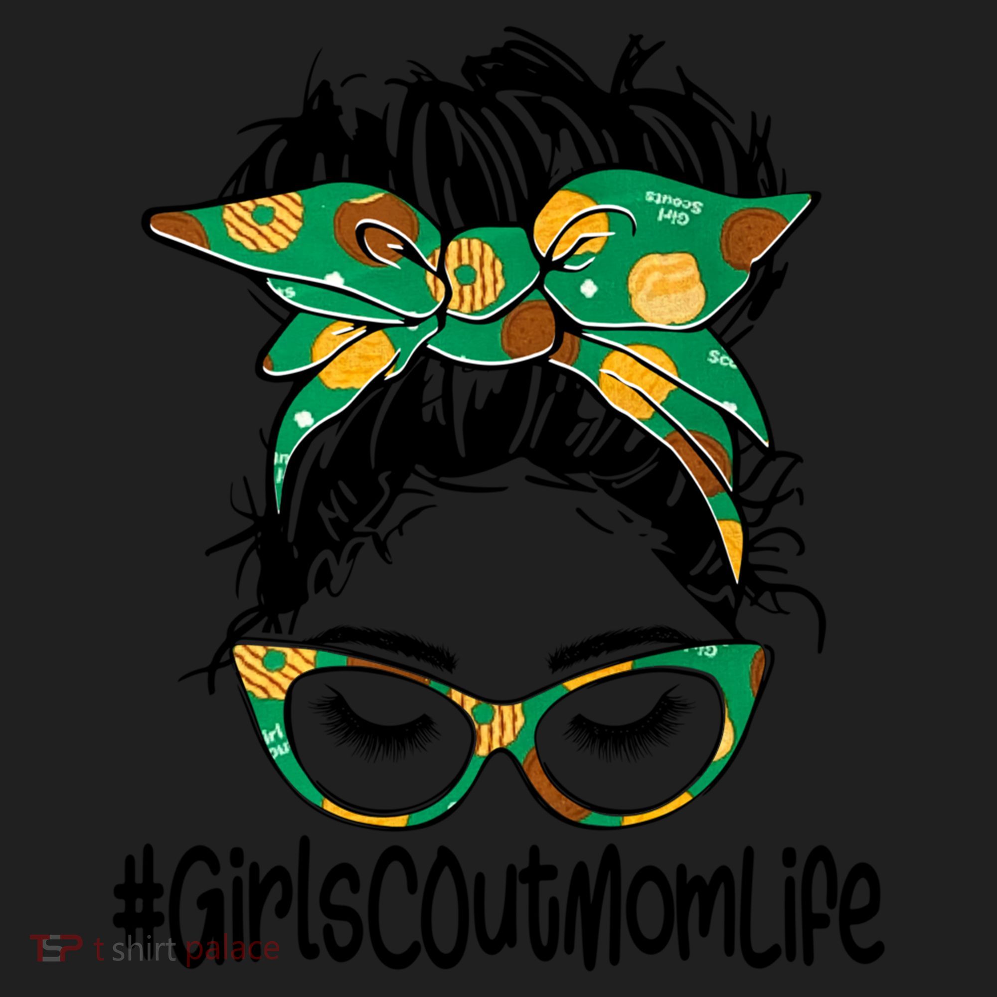 Messy Bun Scout Mom Life Cookie Bakery Gift Women's Sweatshirt