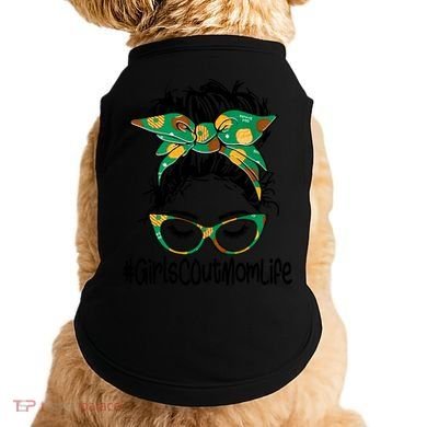 Messy Bun Scout Mom Life Cookie Bakery Gift Doggie Tank