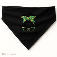 Messy Bun Scout Mom Life Cookie Bakery Gift USA-Made Doggie Bandana thumb 0