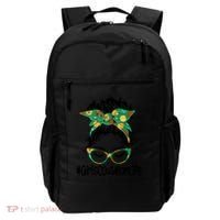 Messy Bun Scout Mom Life Cookie Bakery Gift Backpack thumb 0