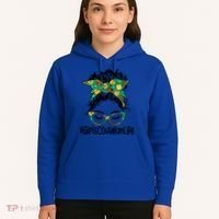 Messy Bun Scout Mom Life Cookie Bakery Gift Hoodie thumb 5