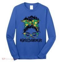 Messy Bun Scout Mom Life Cookie Bakery Gift Long Sleeve Shirt thumb 0