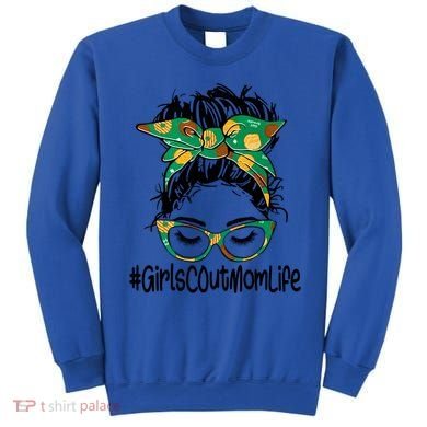 Messy Bun Scout Mom Life Cookie Bakery Gift Sweatshirt