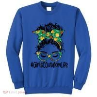 Messy Bun Scout Mom Life Cookie Bakery Gift Sweatshirt thumb 0