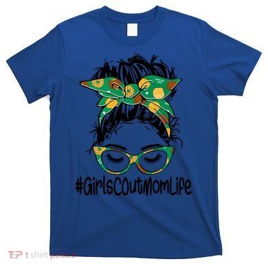 Messy Bun Scout Mom Life Cookie Bakery Gift T-Shirt