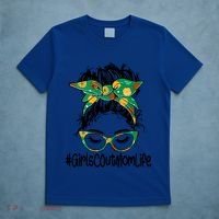 Messy Bun Scout Mom Life Cookie Bakery Gift T-Shirt thumb 5