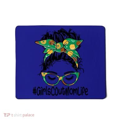 Messy Bun Scout Mom Life Cookie Bakery Gift Mousepad