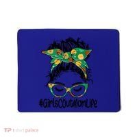 Messy Bun Scout Mom Life Cookie Bakery Gift Mousepad thumb 0