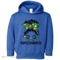 Messy Bun Scout Mom Life Cookie Bakery Gift Toddler Hoodie thumb 0