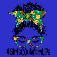 Messy Bun Scout Mom Life Cookie Bakery Gift Toddler Hoodie thumb 2