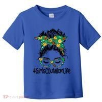 Messy Bun Scout Mom Life Cookie Bakery Gift Toddler T-Shirt thumb 0