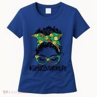 Messy Bun Scout Mom Life Cookie Bakery Gift Women's T-Shirt thumb 0