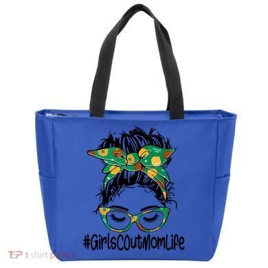 Messy Bun Scout Mom Life Cookie Bakery Gift Tote Bag