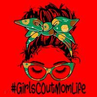Messy Bun Scout Mom Life Cookie Bakery Gift Santa Hat thumb 1