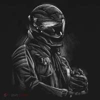 Motorcycle Biker Sketch Bucket Hat thumb 4