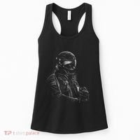 Motorcycle Biker Sketch Women's Tank Top thumb 0