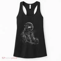 Motorcycle Biker Sketch Women's Tank Top thumb 0