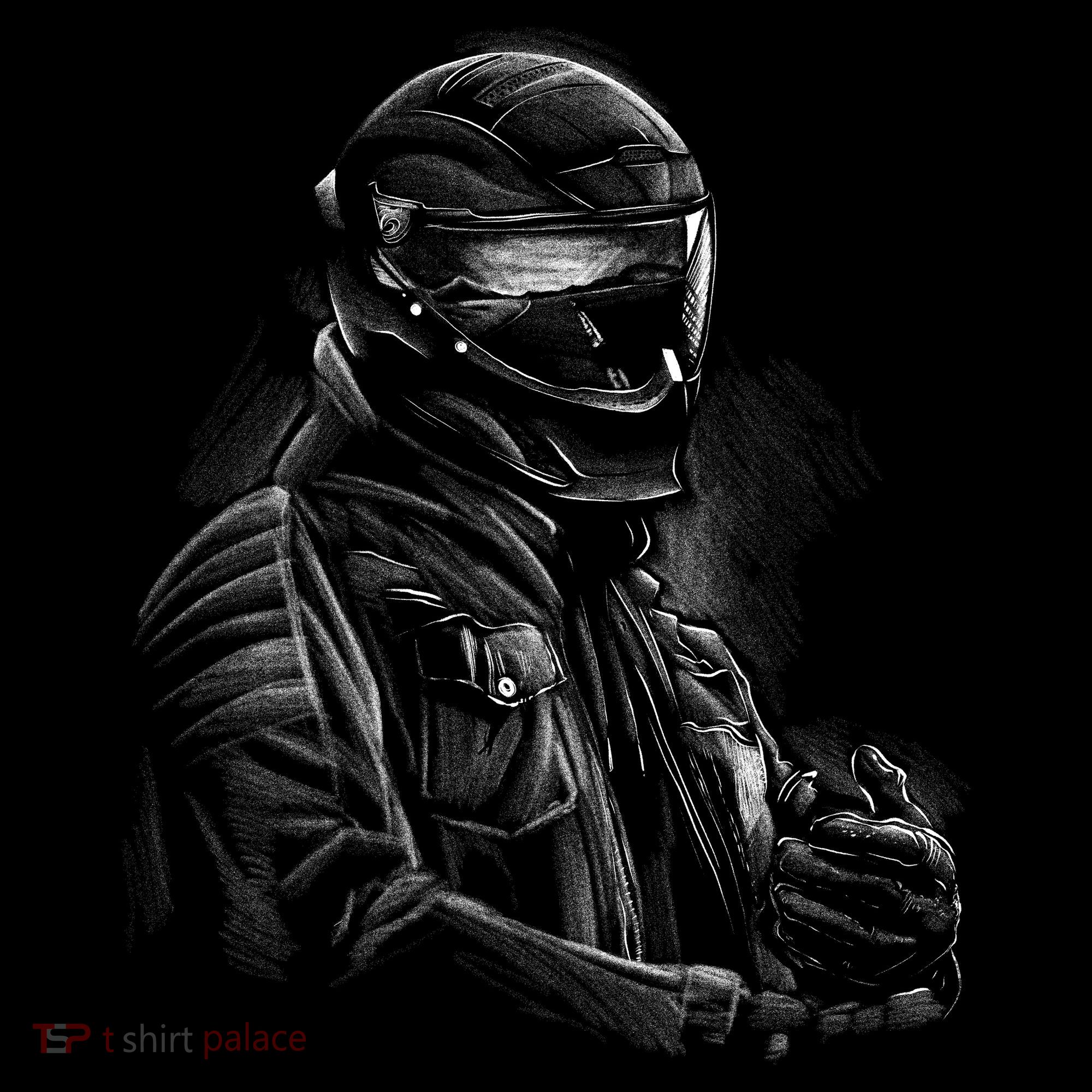 Motorcycle Biker Sketch Toddler Hoodie