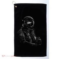Motorcycle Biker Sketch Golf Towel thumb 0