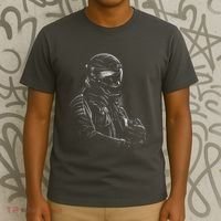 Motorcycle Biker Sketch T-Shirt thumb 3