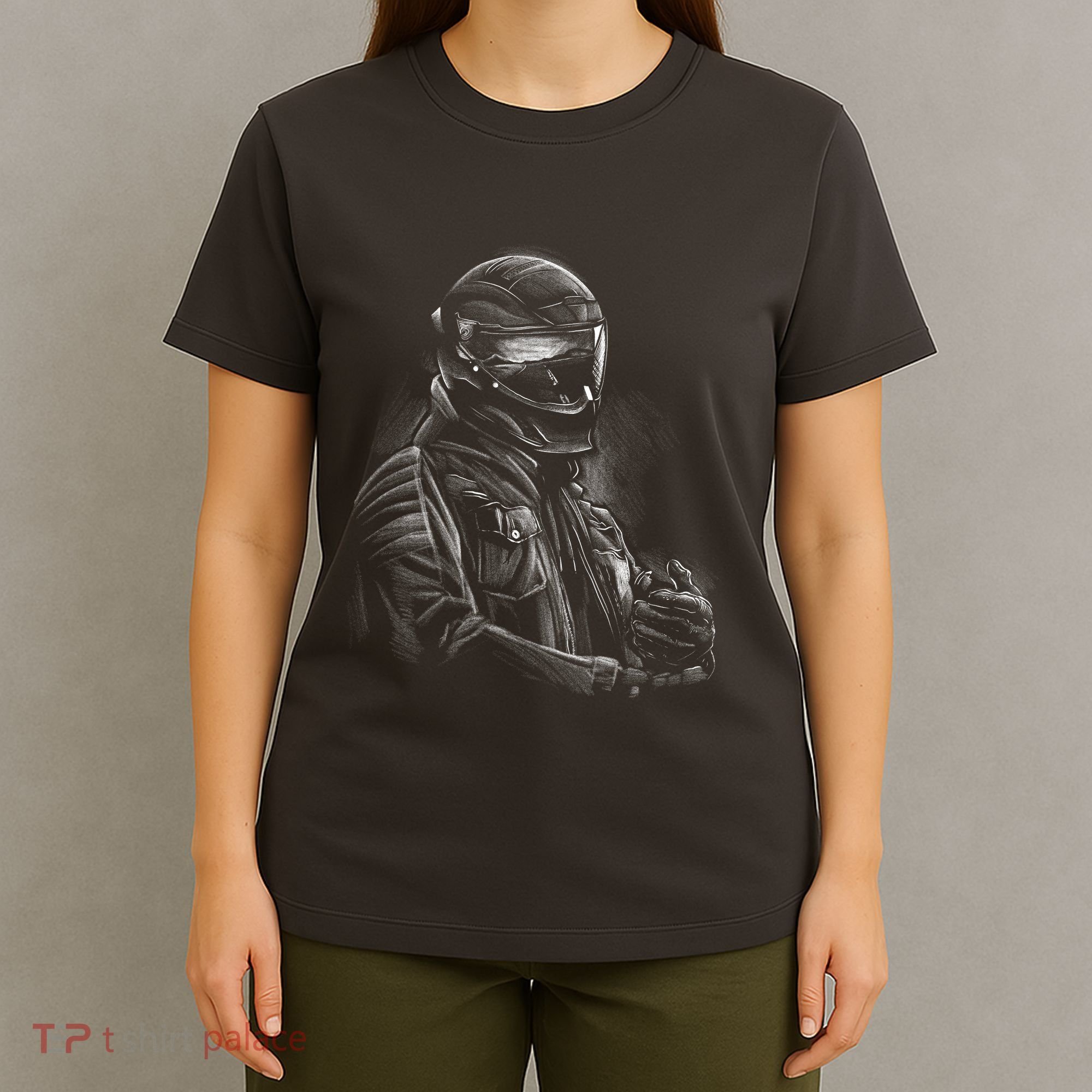 Motorcycle Biker Sketch T-Shirt