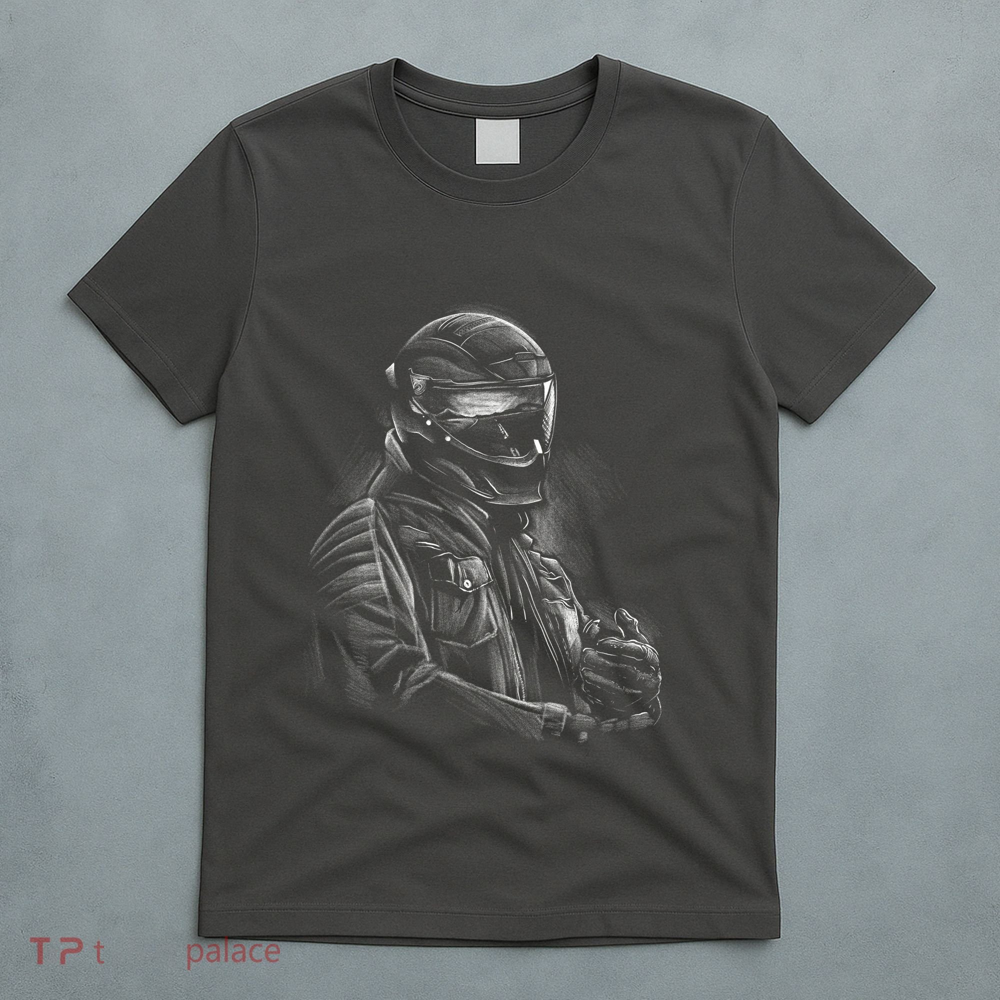 Motorcycle Biker Sketch T-Shirt