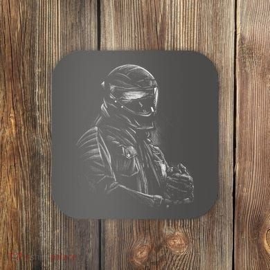 Motorcycle Biker Sketch Coaster