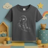 Motorcycle Biker Sketch Toddler T-Shirt thumb 3