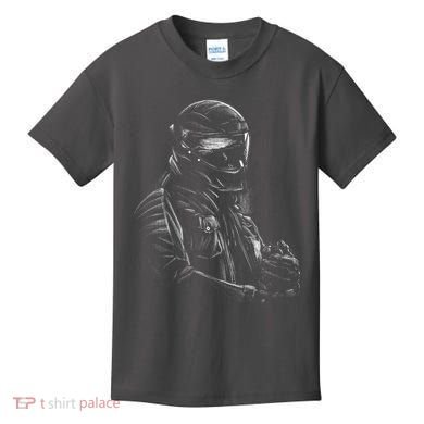 Motorcycle Biker Sketch Kids T-Shirt