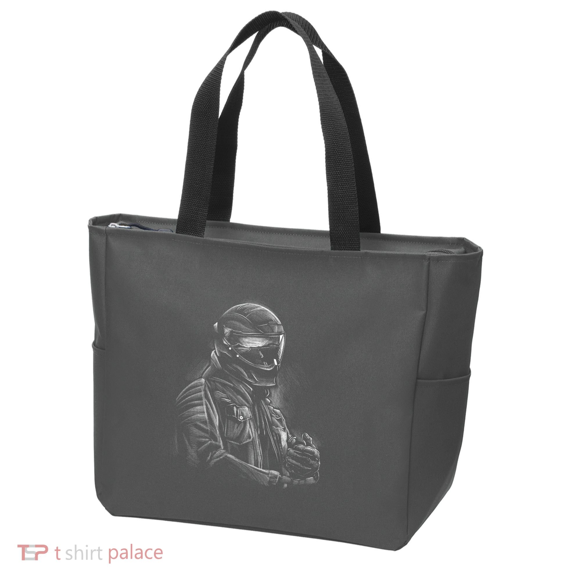 Motorcycle Biker Sketch Tote Bag