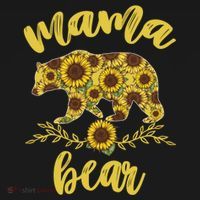 Mama Bear Sunflower Funny Mothers Day Gifts For Woman Mom Women's Hoodie thumb 2