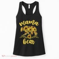 Mama Bear Sunflower Funny Mothers Day Gifts For Woman Mom Women's Tank Top thumb 0