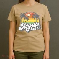 Myrtle Beach South Carolina Retro 70s Vintage Vacation Gift T-Shirt thumb 4