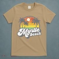 Myrtle Beach South Carolina Retro 70s Vintage Vacation Gift T-Shirt thumb 5