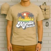 Myrtle Beach South Carolina Retro 70s Vintage Vacation Gift T-Shirt thumb 6