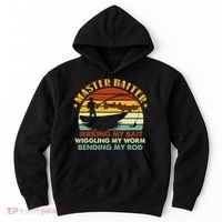 Master Baiter Specializing In Jerking My Bait Funny Fishing Hoodie thumb 0