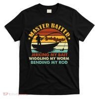 Master Baiter Specializing In Jerking My Bait Funny Fishing T-Shirt thumb 0