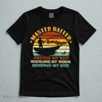 Master Baiter Specializing In Jerking My Bait Funny Fishing T-Shirt thumb 5