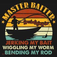 Master Baiter Specializing In Jerking My Bait Funny Fishing Mousepad thumb 1