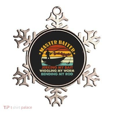 Master Baiter Specializing In Jerking My Bait Funny Fishing Ornament