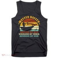 Master Baiter Specializing In Jerking My Bait Funny Fishing Tank Top thumb 0