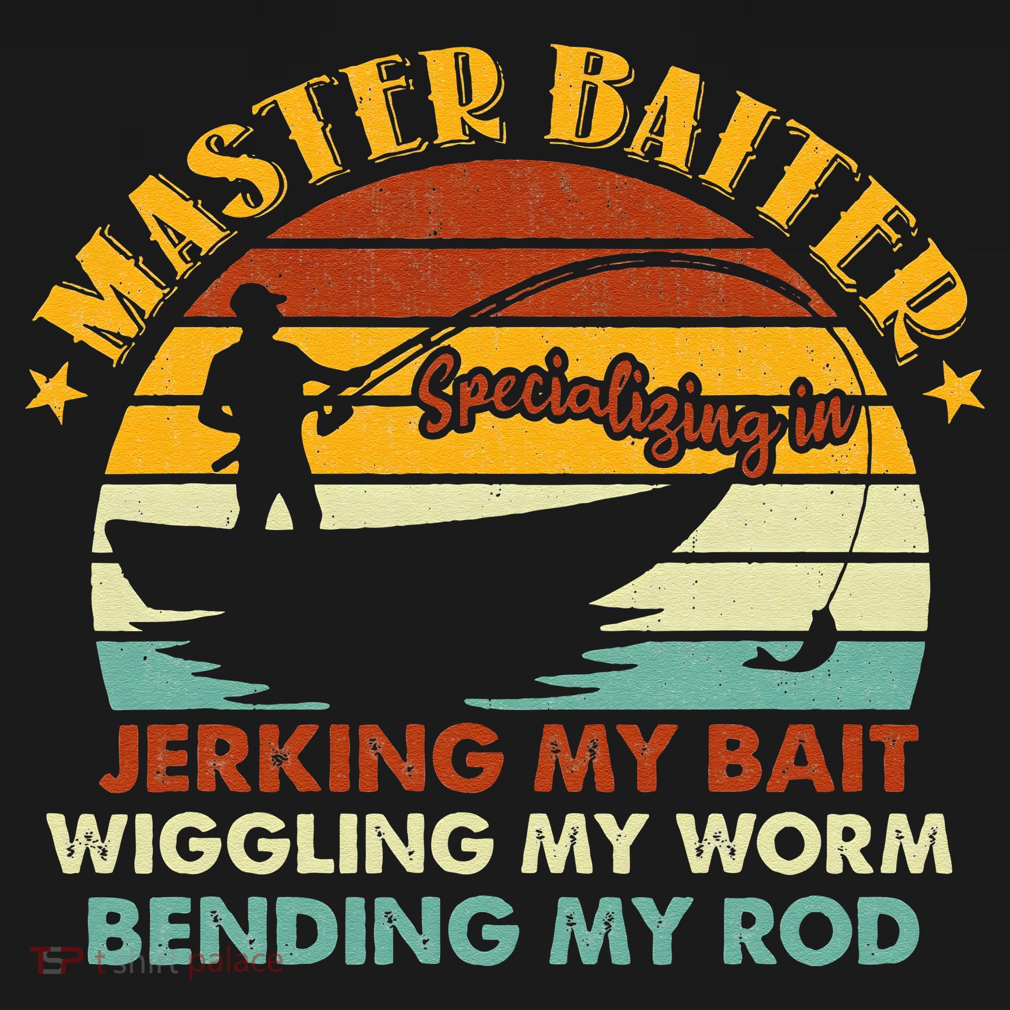 Master Baiter Specializing In Jerking My Bait Funny Fishing Visor