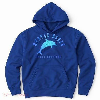 Myrtle Beach South Carolina Vintage Dolphin Vacation Gift Hoodie