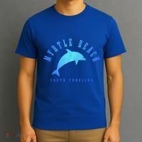 Myrtle Beach South Carolina Vintage Dolphin Vacation Gift T-Shirt thumb 3