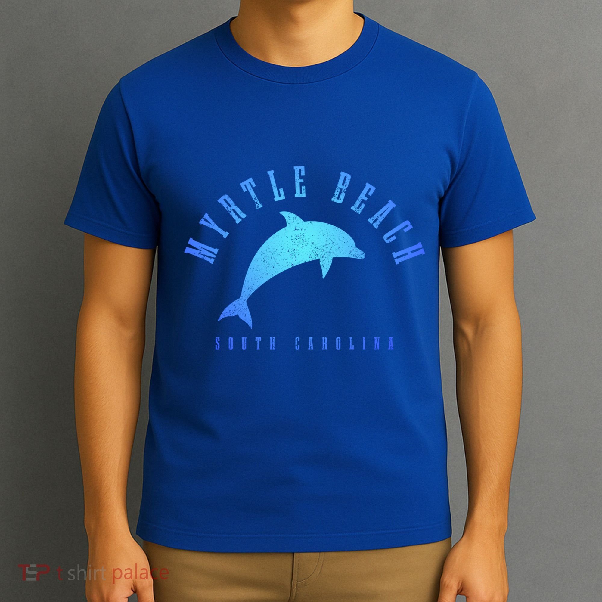 Myrtle Beach South Carolina Vintage Dolphin Vacation Gift T-Shirt