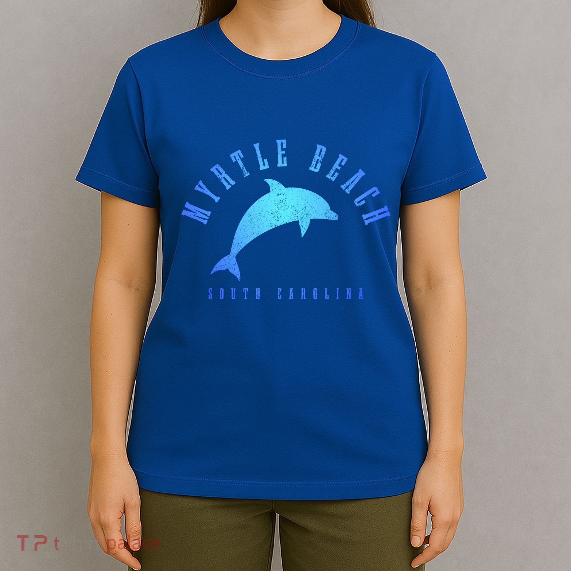 Myrtle Beach South Carolina Vintage Dolphin Vacation Gift T-Shirt