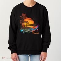 Maui-Hawaii Beach Summer Palm Trees Sunset Women's Sweatshirt thumb 0
