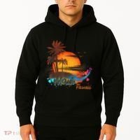Maui-Hawaii Beach Summer Palm Trees Sunset Hoodie thumb 2